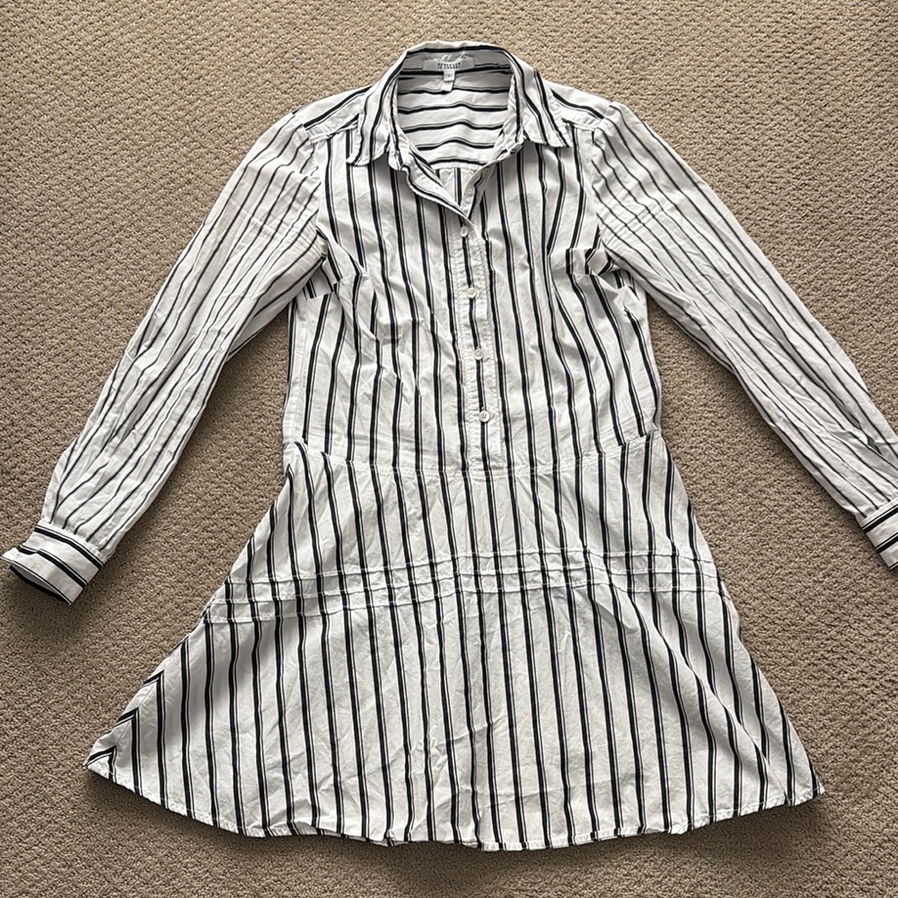 DEREK LAM 10 Crosby Striped Button-Down Dress
